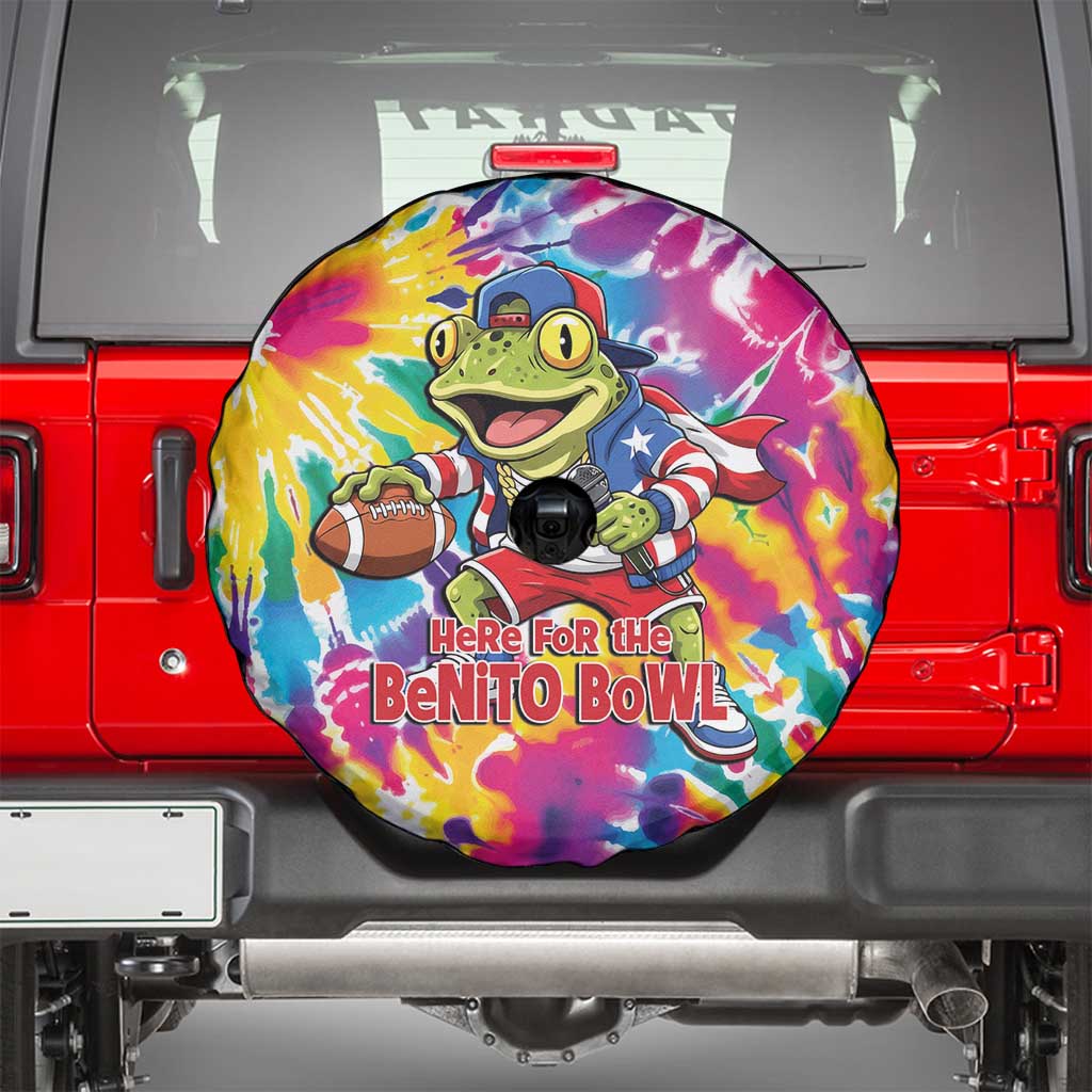 Funny Benito Coqui Frog Spare Tire Cover Puerto Rican Coquí Football