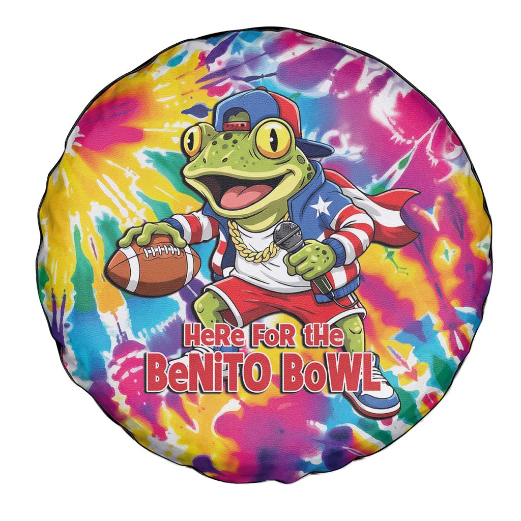 Funny Benito Coqui Frog Spare Tire Cover Puerto Rican Coquí Football