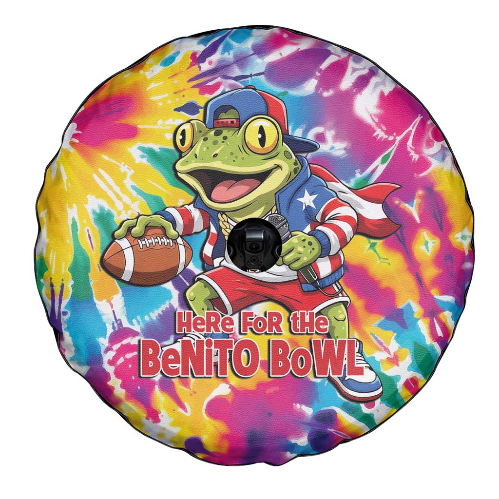 Funny Benito Coqui Frog Spare Tire Cover Puerto Rican Coquí Football