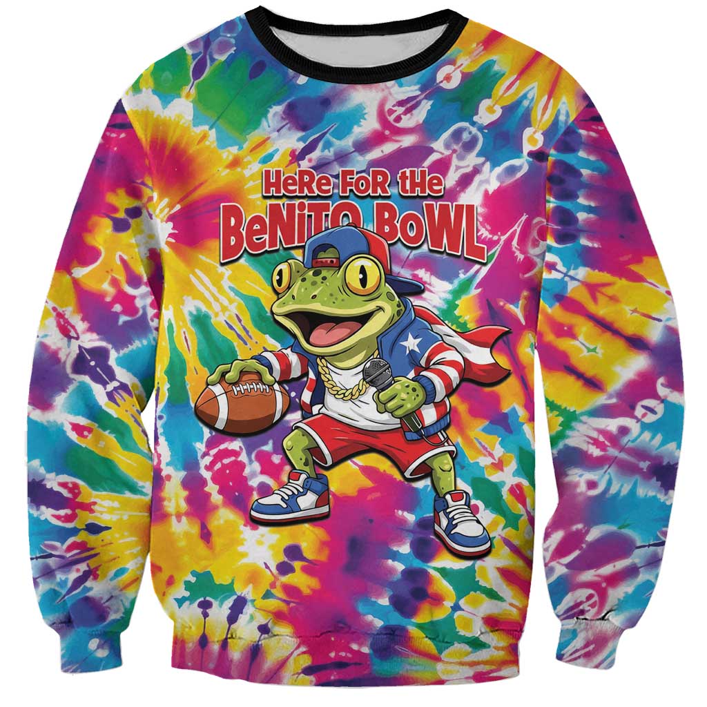 Funny Benito Coqui Frog Sweatshirt Puerto Rican Coquí Football