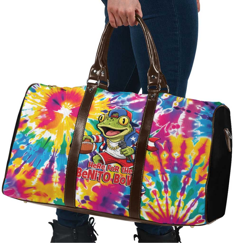 Funny Benito Coqui Frog Travel Bag Puerto Rican Coquí Football