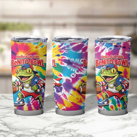 Funny Benito Coqui Frog Tumbler Cup Puerto Rican Coquí Football