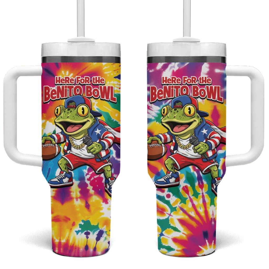Funny Benito Coqui Frog Tumbler With Handle Puerto Rican Coquí Football