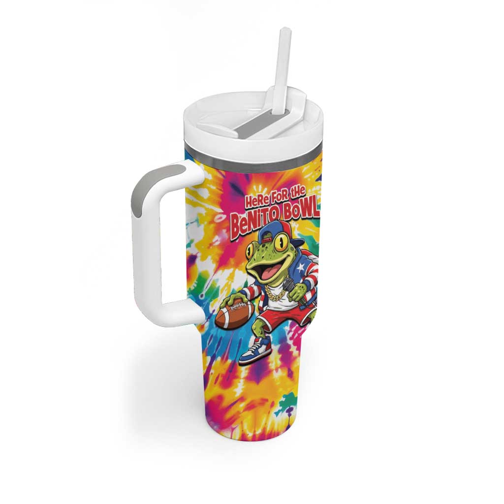 Funny Benito Coqui Frog Tumbler With Handle Puerto Rican Coquí Football