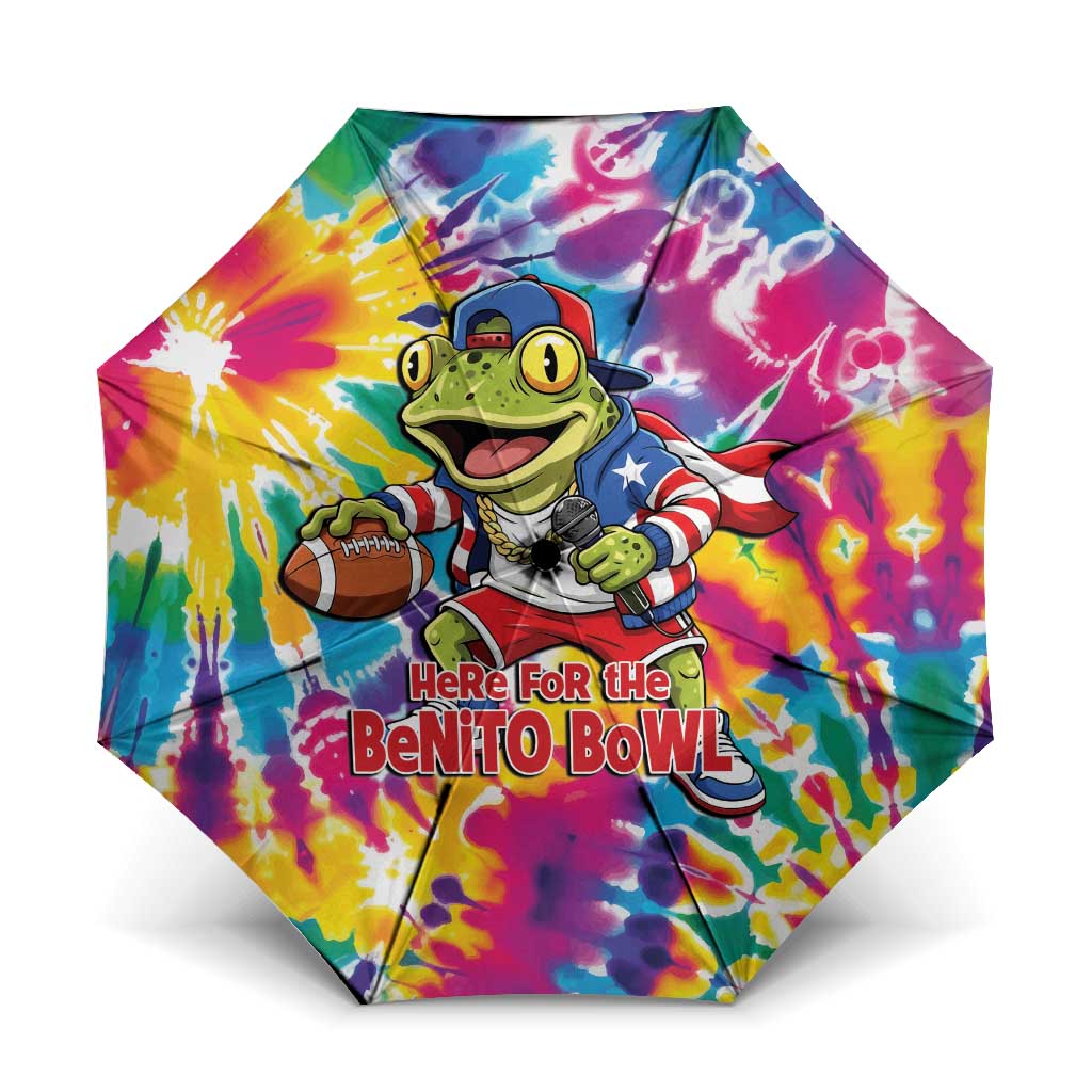 Funny Benito Coqui Frog Umbrella Puerto Rican Coquí Football