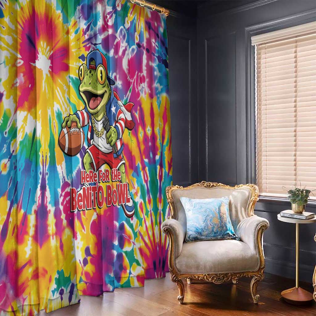 Funny Benito Coqui Frog Window Curtain Puerto Rican Coquí Football