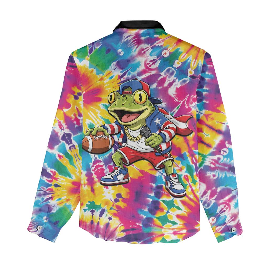 Funny Benito Coqui Frog Women Casual Shirt Puerto Rican Coquí Football