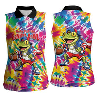 Funny Benito Coqui Frog Women Sleeveless Polo Shirt Puerto Rican Coquí Football