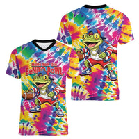 Funny Benito Coqui Frog Women V-Neck T-Shirt Puerto Rican Coquí Football
