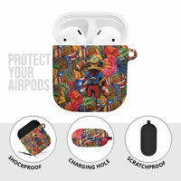 Funny Benito Bowl AirPods Case Puerto Rican Coquí Football