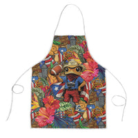 Funny Benito Bowl Apron Puerto Rican Coquí Football