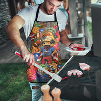Funny Benito Bowl Apron Puerto Rican Coquí Football