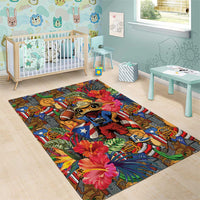 Funny Benito Bowl Area Rug Puerto Rican Coquí Football