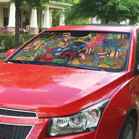Funny Benito Bowl Auto Sun Shade Puerto Rican Coquí Football
