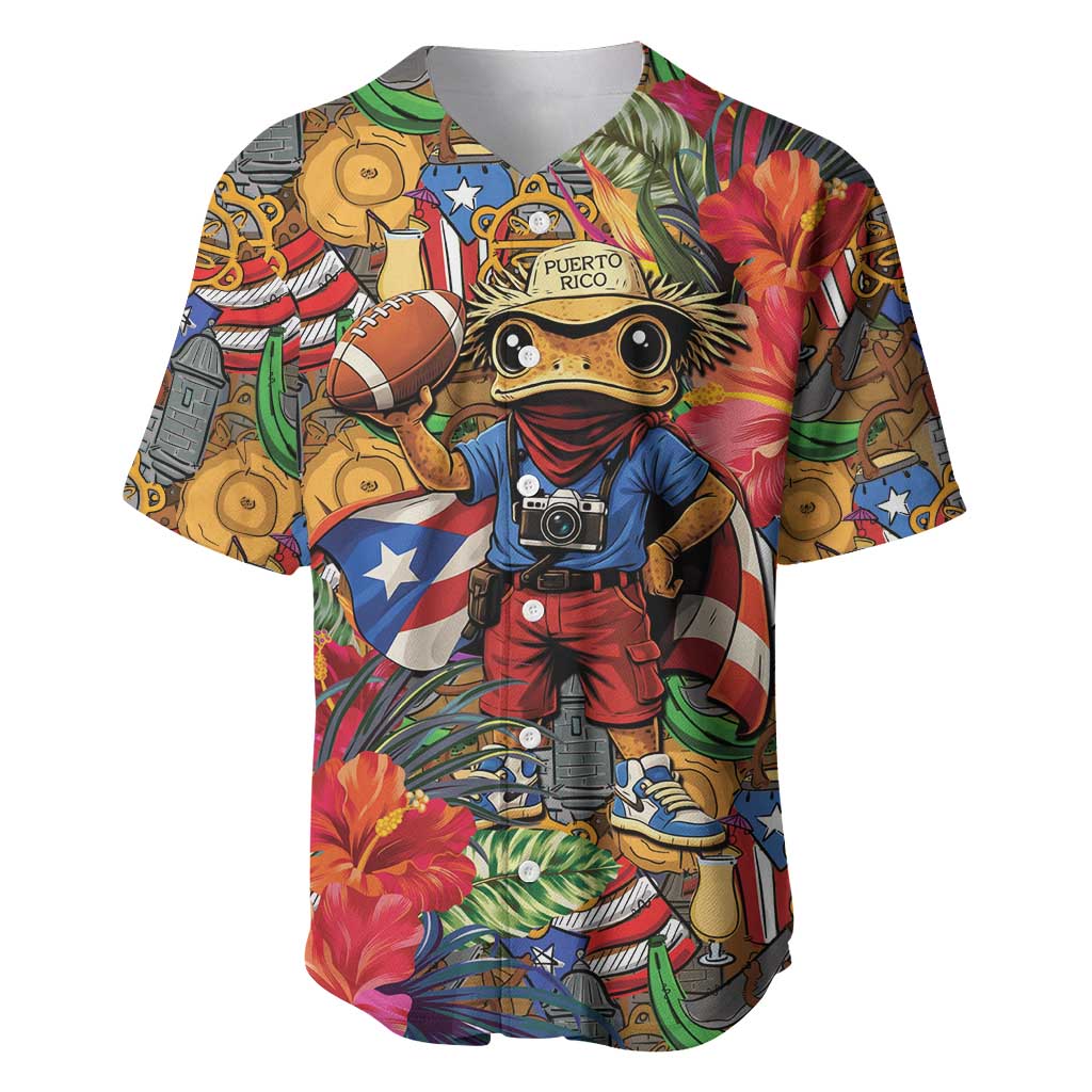 Funny Benito Bowl Baseball Jersey Puerto Rican Coquí Football