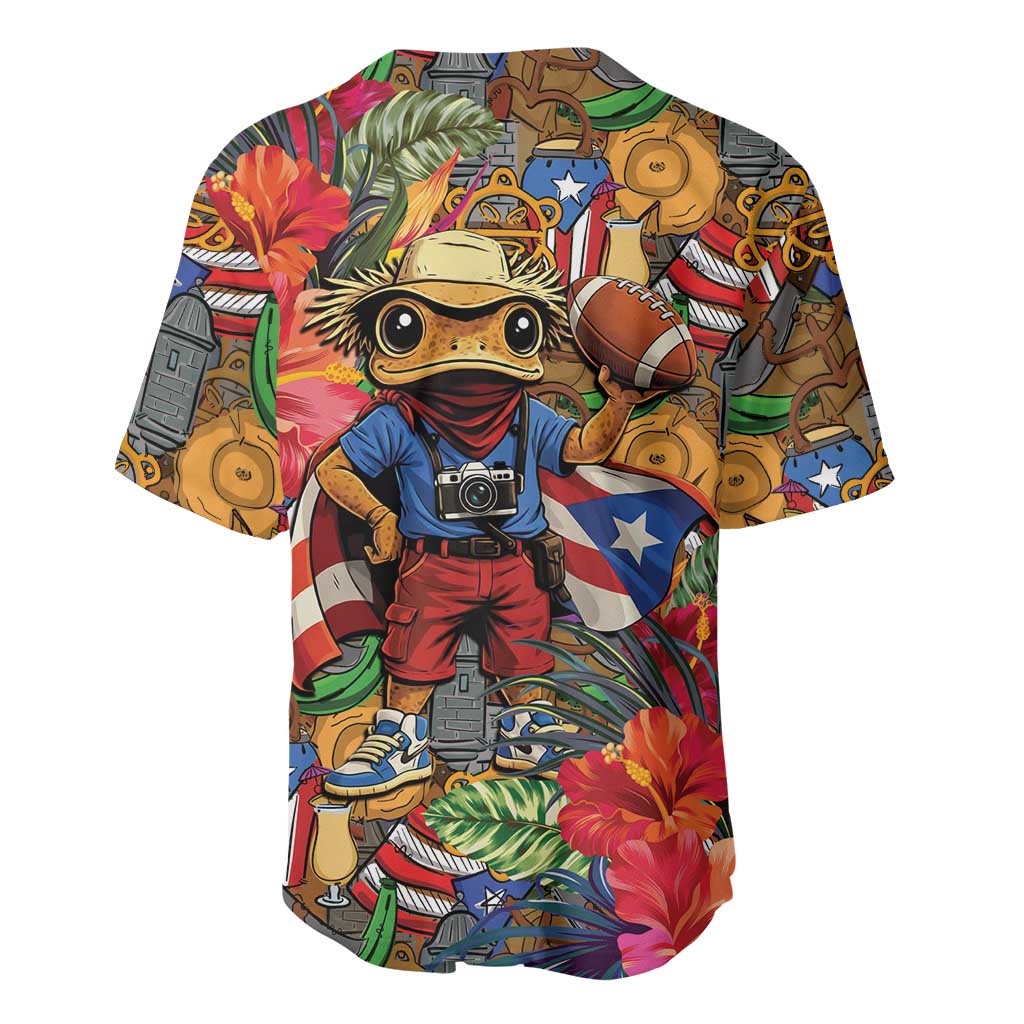 Funny Benito Bowl Baseball Jersey Puerto Rican Coquí Football