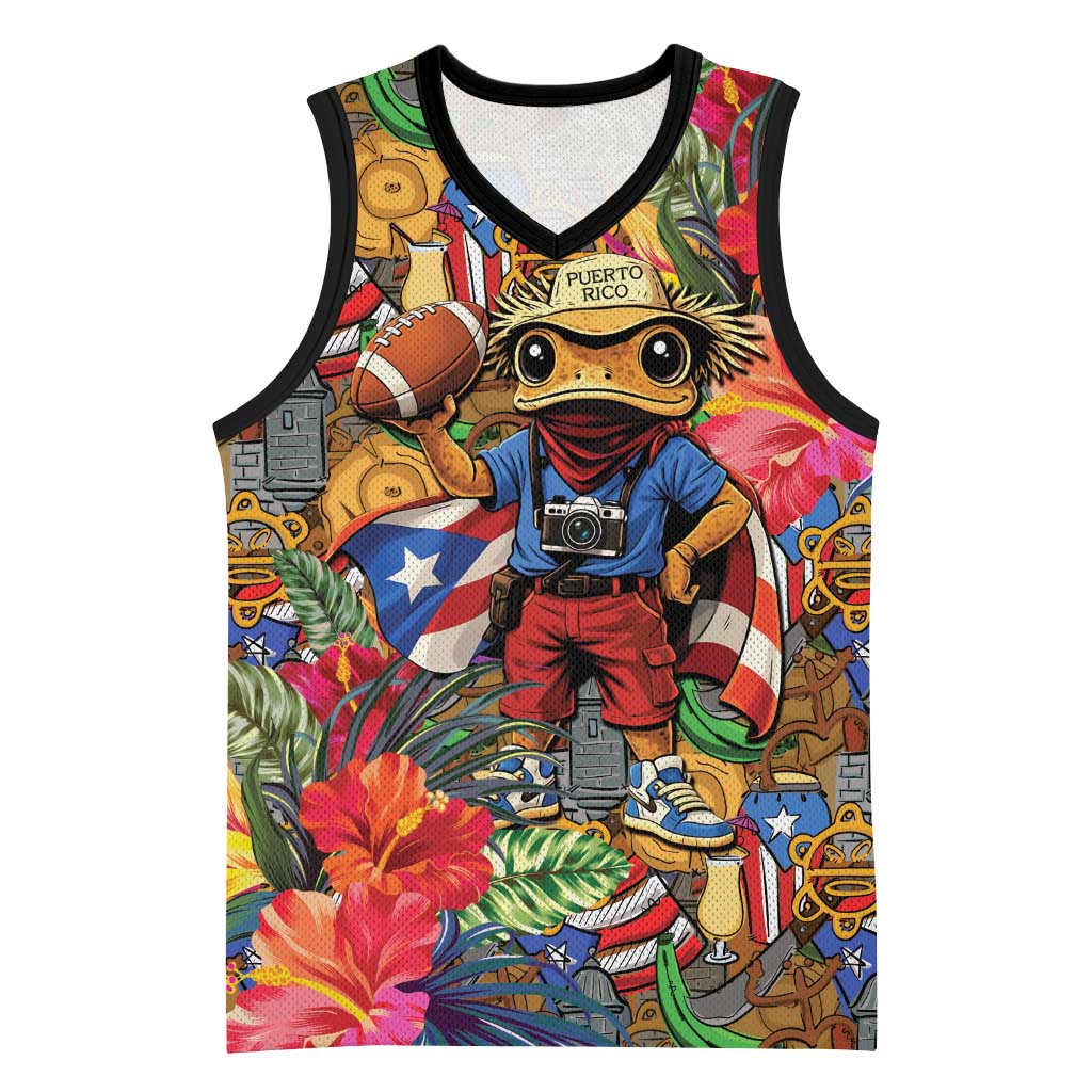 Funny Benito Bowl Basketball Jersey Puerto Rican Coquí Football