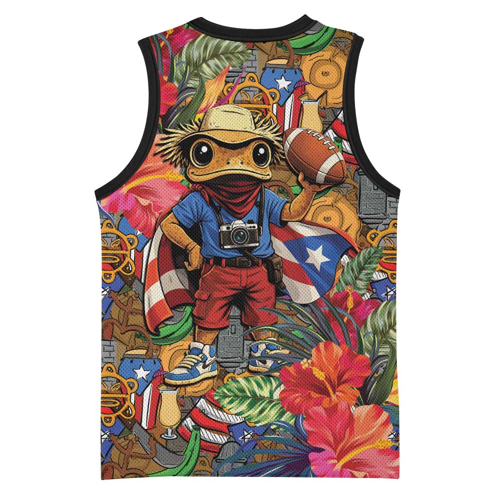 Funny Benito Bowl Basketball Jersey Puerto Rican Coquí Football
