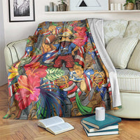Funny Benito Bowl Blanket Puerto Rican Coquí Football