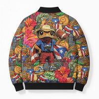 Funny Benito Bowl Bomber Puffer Jacket Puerto Rican Coquí Football