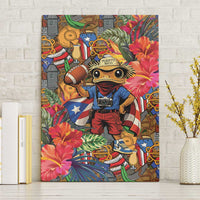 Funny Benito Bowl Canvas Wall Art Puerto Rican Coquí Football