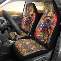 Funny Benito Bowl Car Seat Cover Puerto Rican Coquí Football