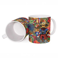 Funny Benito Bowl Ceramic Mug Puerto Rican Coquí Football