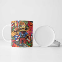 Funny Benito Bowl Ceramic Mug Puerto Rican Coquí Football