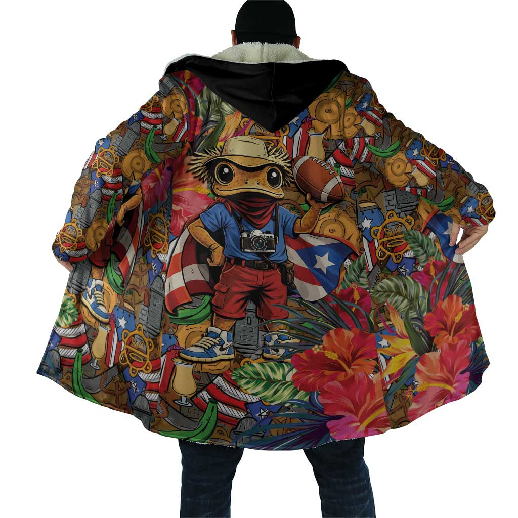 Funny Benito Bowl Cloak Puerto Rican Coquí Football