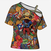 Funny Benito Bowl Cross Shoulder Shirt Puerto Rican Coquí Football