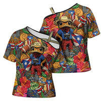 Funny Benito Bowl Cross Shoulder Shirt Puerto Rican Coquí Football