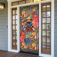 Funny Benito Bowl Door Cover Puerto Rican Coquí Football