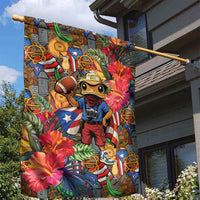 Funny Benito Bowl Garden Flag Puerto Rican Coquí Football