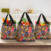 Funny Benito Bowl Grocery Bag Puerto Rican Coquí Football