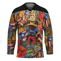 Funny Benito Bowl Hockey Jersey Puerto Rican Coquí Football