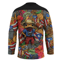 Funny Benito Bowl Hockey Jersey Puerto Rican Coquí Football