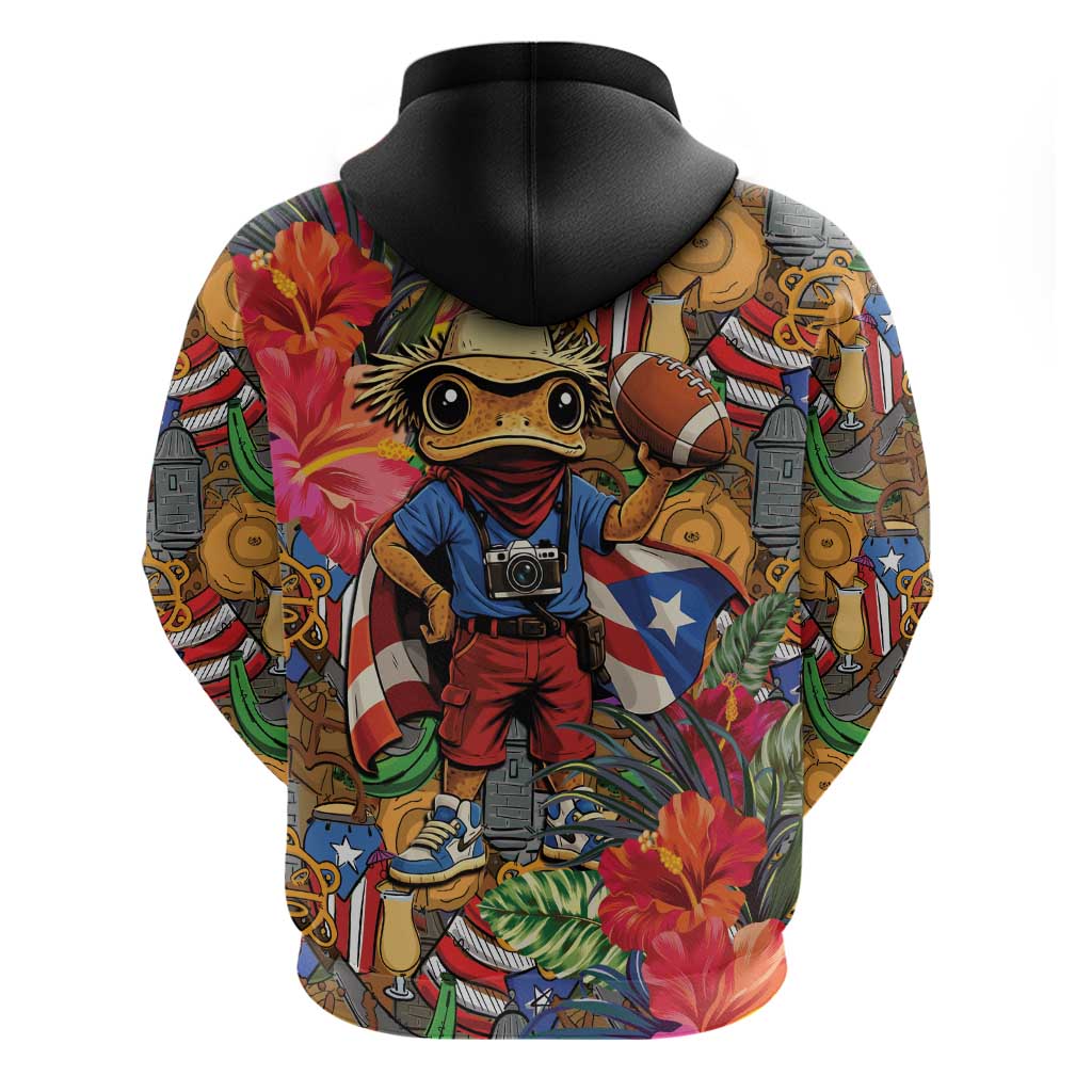 Funny Benito Bowl Hoodie Puerto Rican Coquí Football