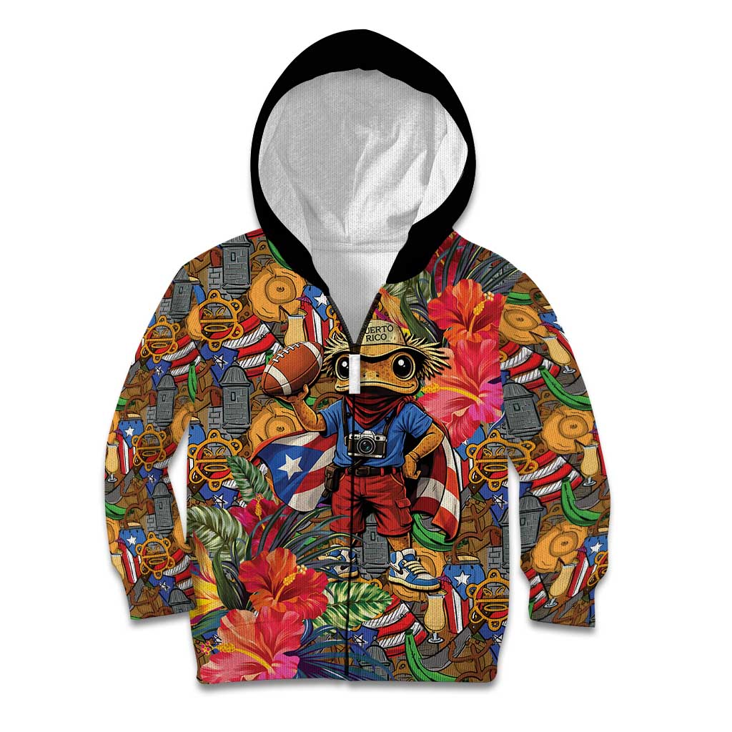 Funny Benito Bowl Kid Hoodie Puerto Rican Coquí Football