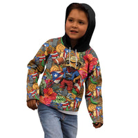 Funny Benito Bowl Kid Hoodie Puerto Rican Coquí Football