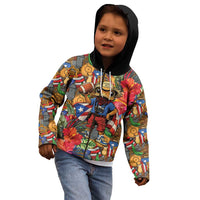 Funny Benito Bowl Kid Hoodie Puerto Rican Coquí Football