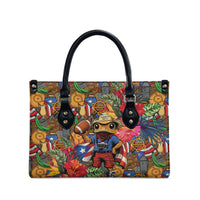 Funny Benito Bowl Leather Bag Puerto Rican Coquí Football