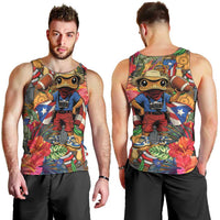 Funny Benito Bowl Men Tank Top Puerto Rican Coquí Football