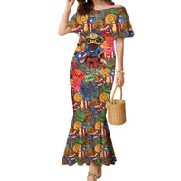 Funny Benito Bowl Mermaid Dress Puerto Rican Coquí Football