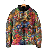 Funny Benito Bowl Padded Jacket Puerto Rican Coquí Football
