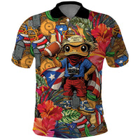 Funny Benito Bowl Polo Shirt Puerto Rican Coquí Football