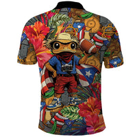 Funny Benito Bowl Polo Shirt Puerto Rican Coquí Football