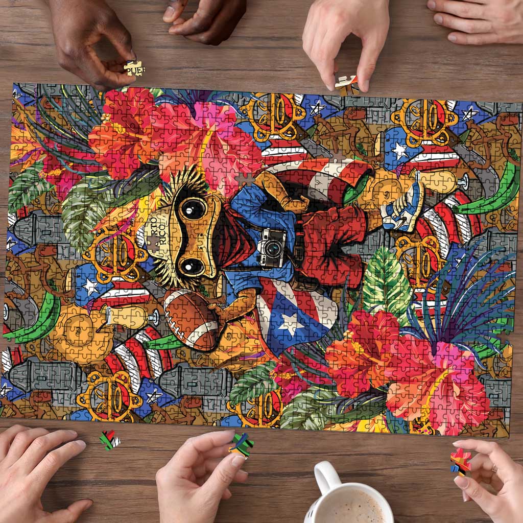 Funny Benito Bowl Puzzle Puerto Rican Coquí Football
