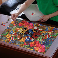 Funny Benito Bowl Puzzle Puerto Rican Coquí Football
