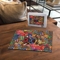 Funny Benito Bowl Puzzle Puerto Rican Coquí Football