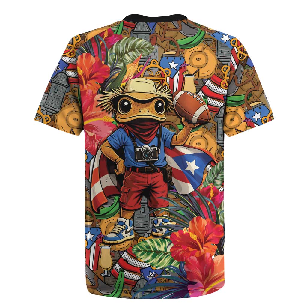 Funny Benito Bowl Rugby Jersey Puerto Rican Coquí Football
